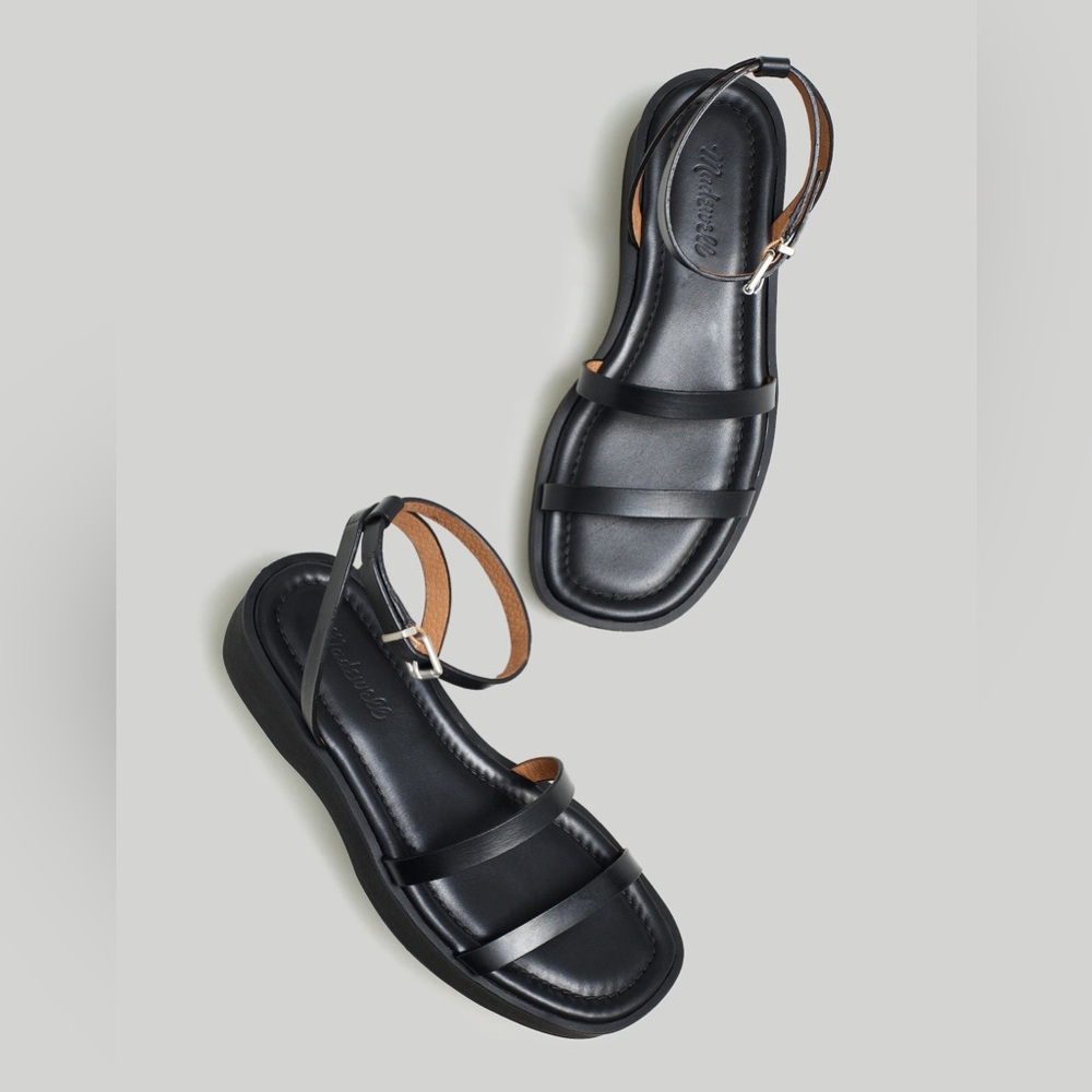Madewell The Birdie Double-Strap Platform Sandals